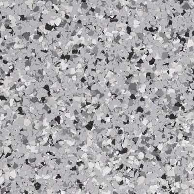 Homestead UV-resistant epoxy patio flake blend