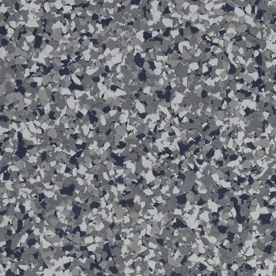 Midcentury UV-resistant epoxy patio flake blend
