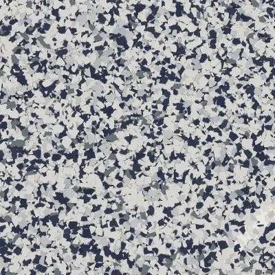 Rooftop UV-resistant epoxy patio flake blend
